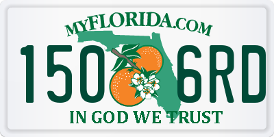 FL license plate 1506RD