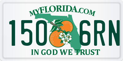FL license plate 1506RN