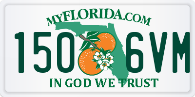 FL license plate 1506VM