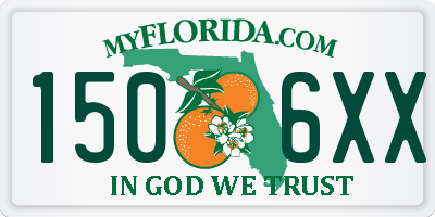 FL license plate 1506XX