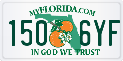 FL license plate 1506YF