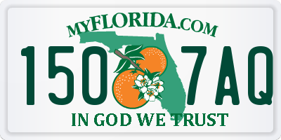 FL license plate 1507AQ