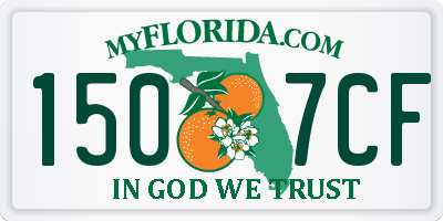 FL license plate 1507CF