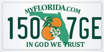 FL license plate 1507GE