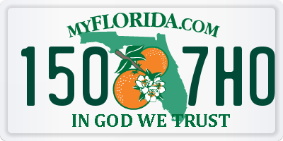 FL license plate 1507HO