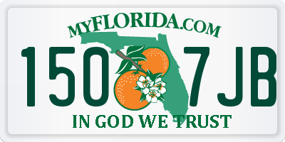 FL license plate 1507JB
