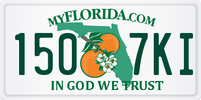 FL license plate 1507KI