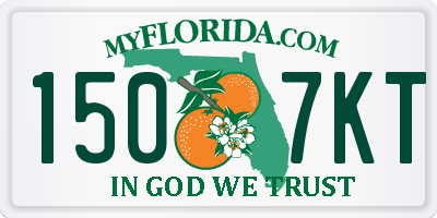 FL license plate 1507KT