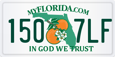 FL license plate 1507LF