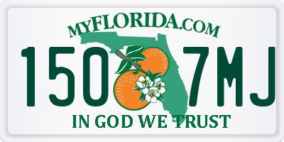 FL license plate 1507MJ