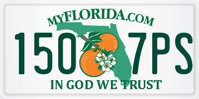 FL license plate 1507PS