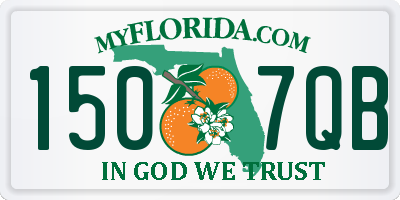 FL license plate 1507QB
