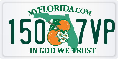 FL license plate 1507VP