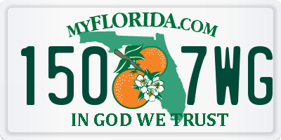 FL license plate 1507WG