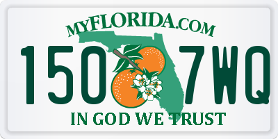 FL license plate 1507WQ