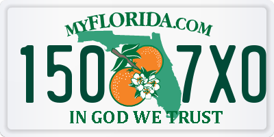 FL license plate 1507XO