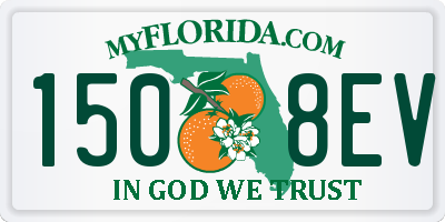 FL license plate 1508EV