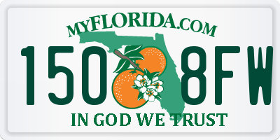 FL license plate 1508FW