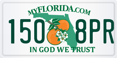 FL license plate 1508PR