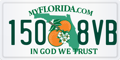 FL license plate 1508VB