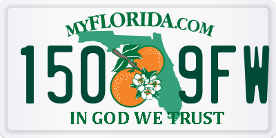 FL license plate 1509FW