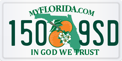 FL license plate 1509SD