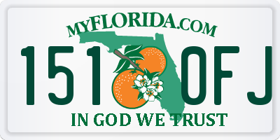 FL license plate 1510FJ