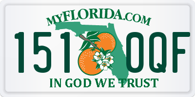 FL license plate 1510QF