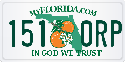 FL license plate 1510RP