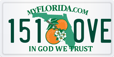 FL license plate 1510VE