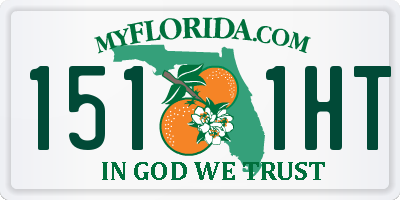 FL license plate 1511HT