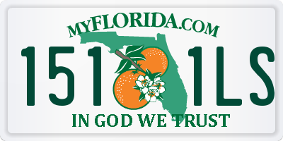 FL license plate 1511LS