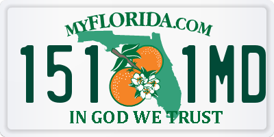 FL license plate 1511MD