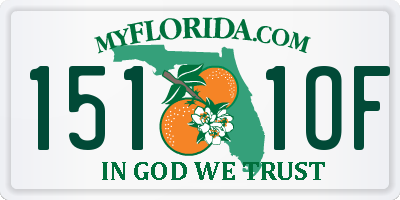 FL license plate 1511OF