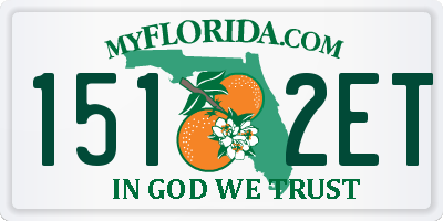 FL license plate 1512ET