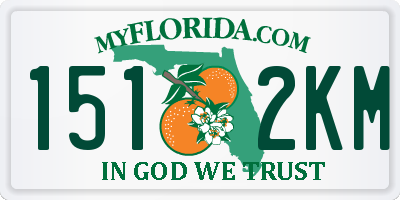 FL license plate 1512KM