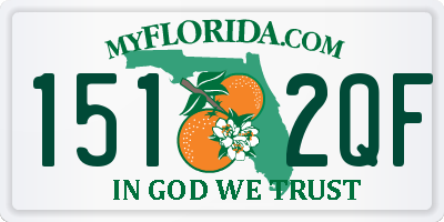 FL license plate 1512QF