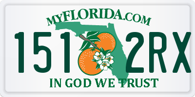 FL license plate 1512RX