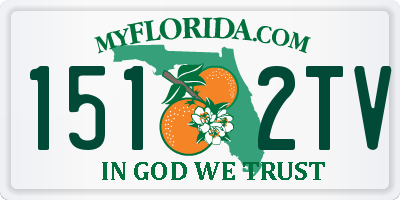 FL license plate 1512TV