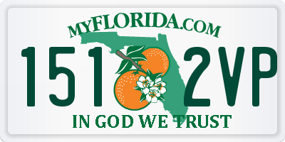 FL license plate 1512VP