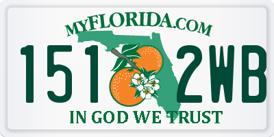 FL license plate 1512WB