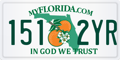 FL license plate 1512YR