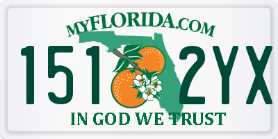 FL license plate 1512YX