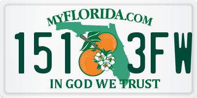 FL license plate 1513FW