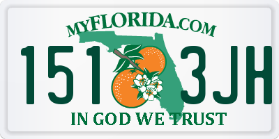 FL license plate 1513JH