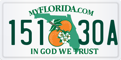 FL license plate 1513OA