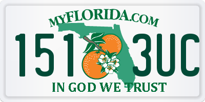 FL license plate 1513UC