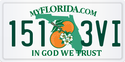 FL license plate 1513VI