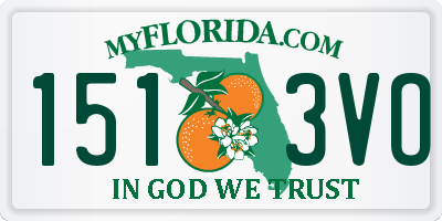 FL license plate 1513VO