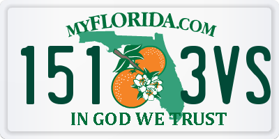 FL license plate 1513VS